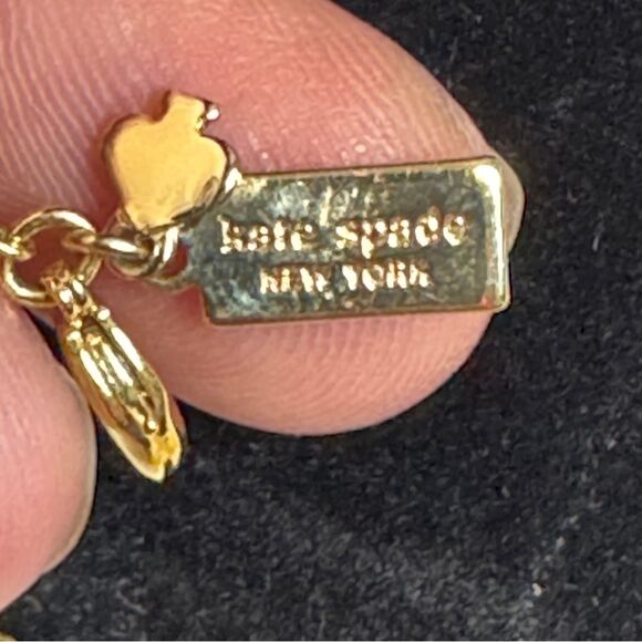 Kate Spade New York Red Pendant Gold Chain Necklace 15-18” - Picture 4 of 6